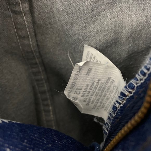 Vtg NWT LL Bean Women 12 R  Gray Fleece Blue Jeans - Picture 7 of 12